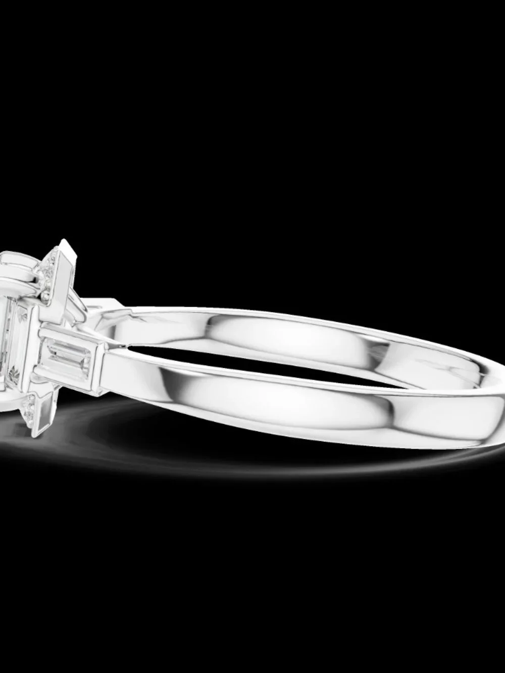 2ct Asscher Cut Lab Grown Diamond IGI Cert 14K Solid Gold Ring Everyday Wear